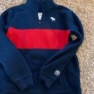 Abercrombie Kids Navy Fleece with Red Accent